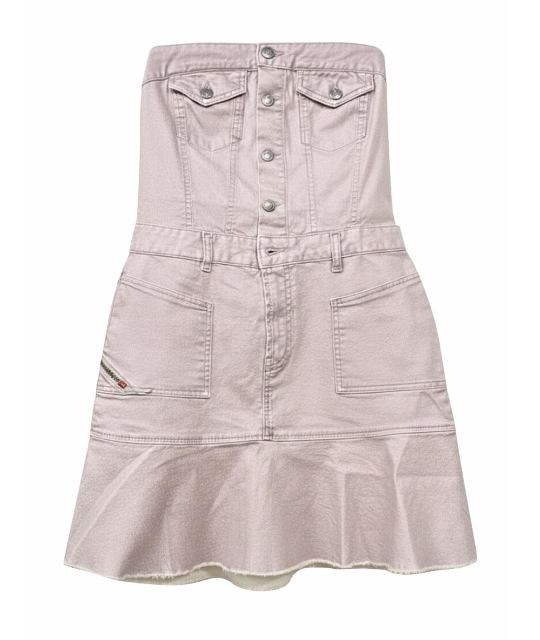 DIESEL Розовый хлопковый сарафан, фото 1