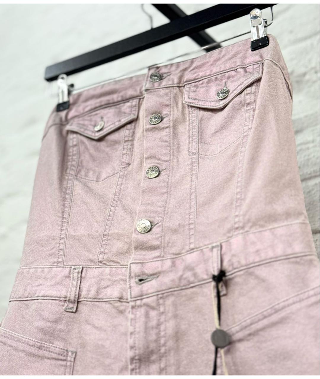 DIESEL Розовый хлопковый сарафан, фото 2