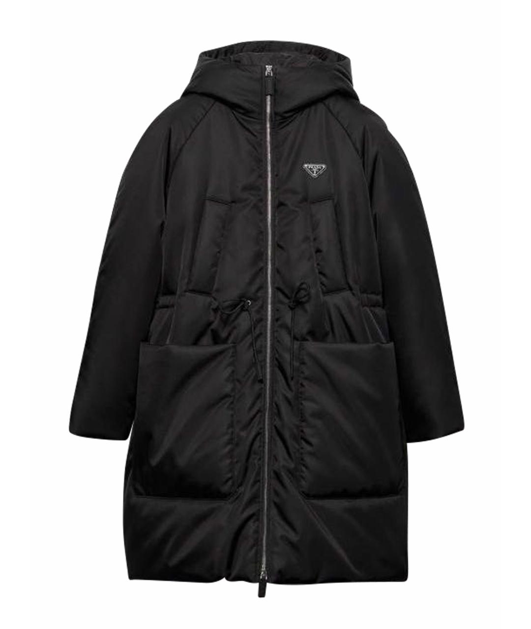 PRADA Черный полиэстеровый пуховик, фото 1