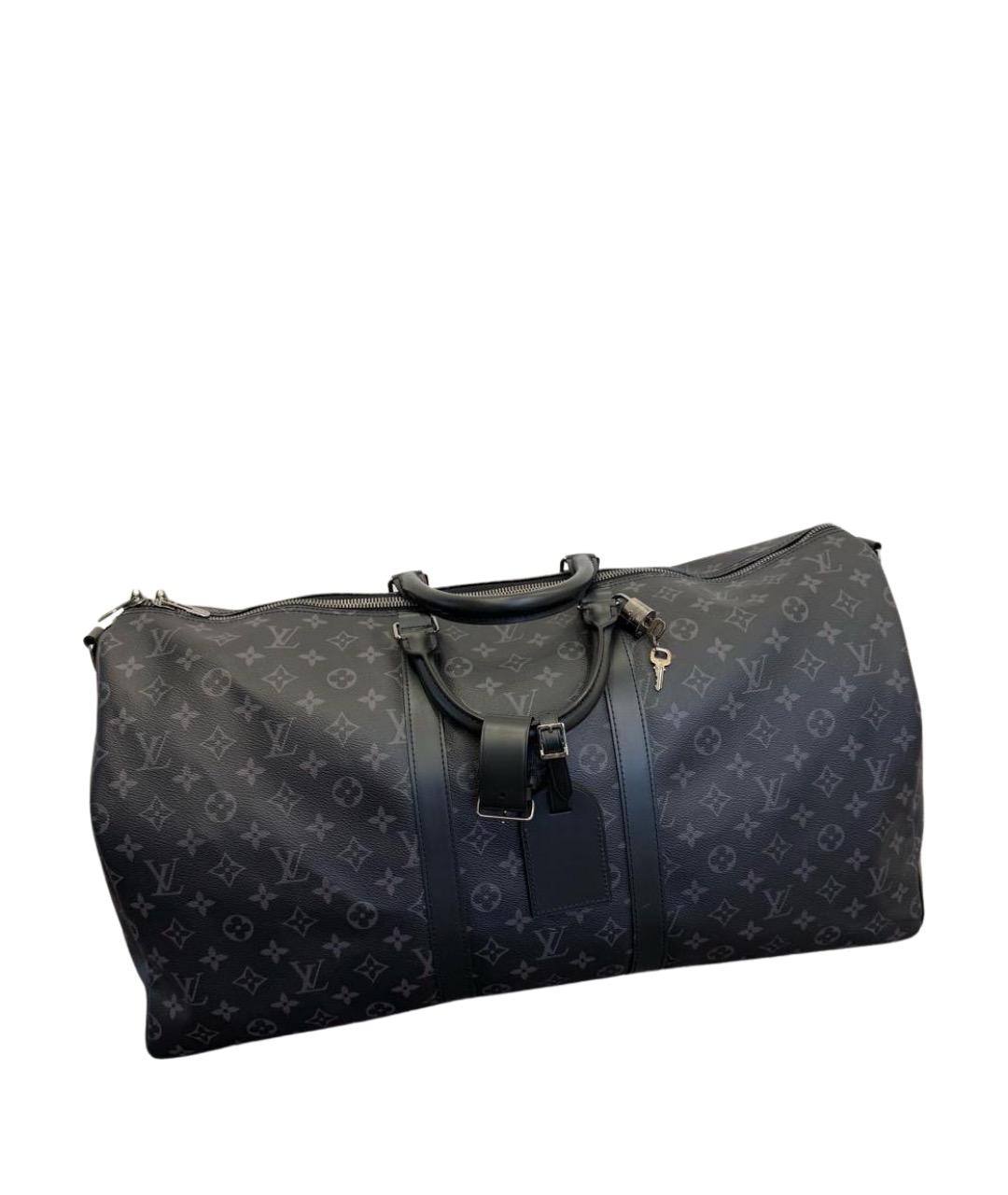 LOUIS VUITTON Черная дорожная/спортивная сумка, фото 1