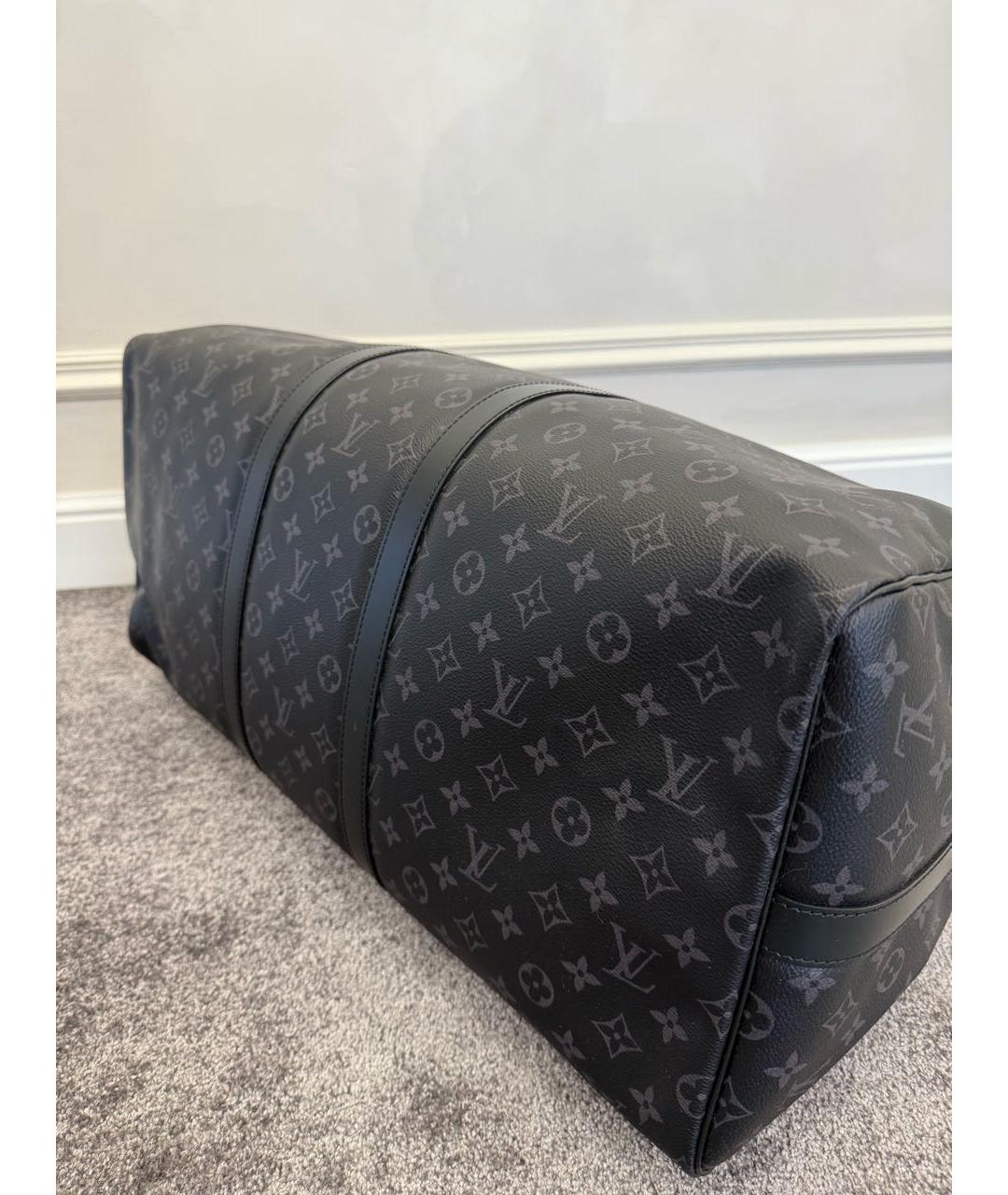 LOUIS VUITTON Черная дорожная/спортивная сумка, фото 3