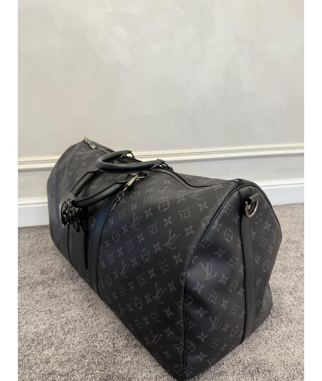 LOUIS VUITTON Черная дорожная/спортивная сумка, фото 2