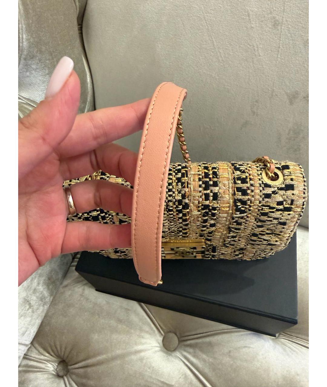 CHANEL Мульти твидовая сумка через плечо, фото 6