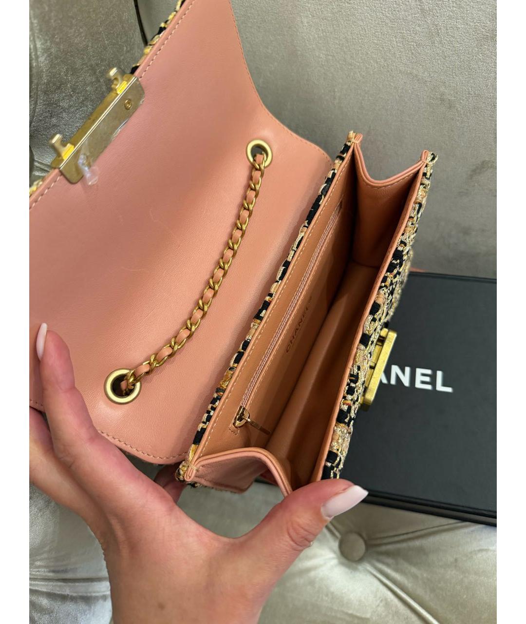 CHANEL Мульти твидовая сумка через плечо, фото 5