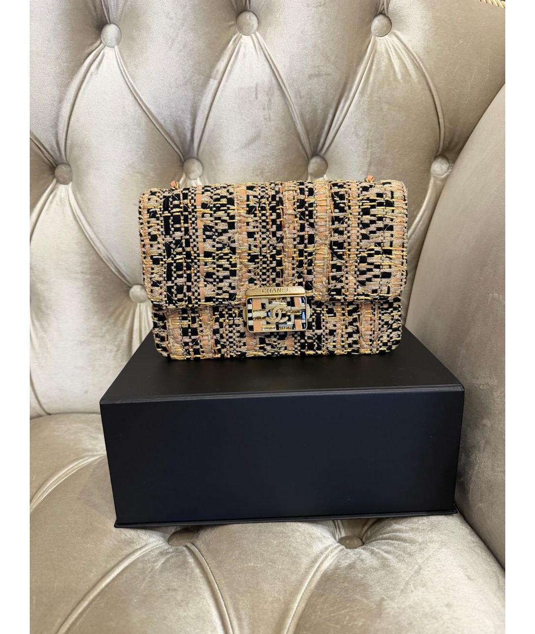 CHANEL Мульти твидовая сумка через плечо, фото 8
