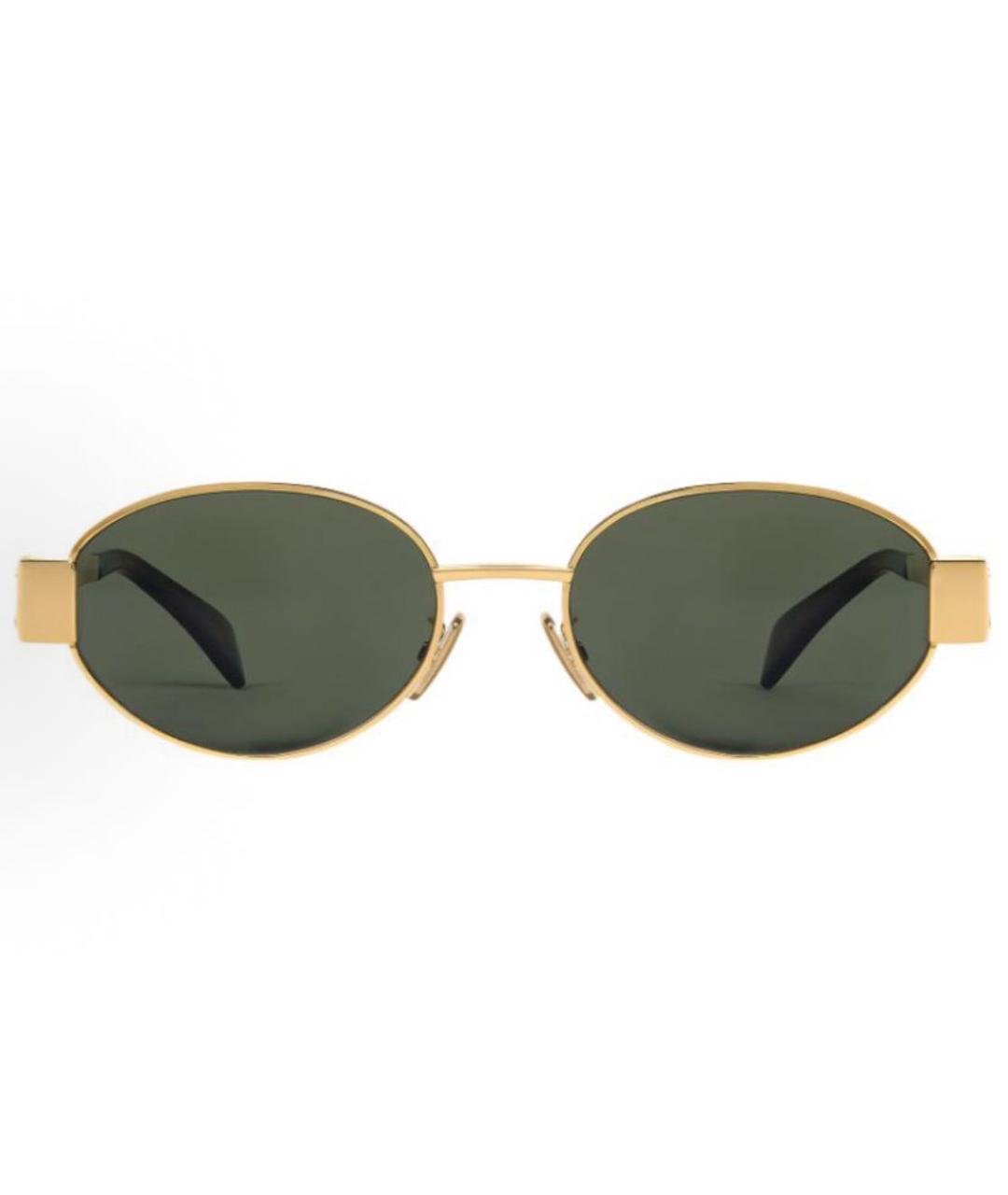 CELINE Черные металлические солнцезащитные очки, фото 2