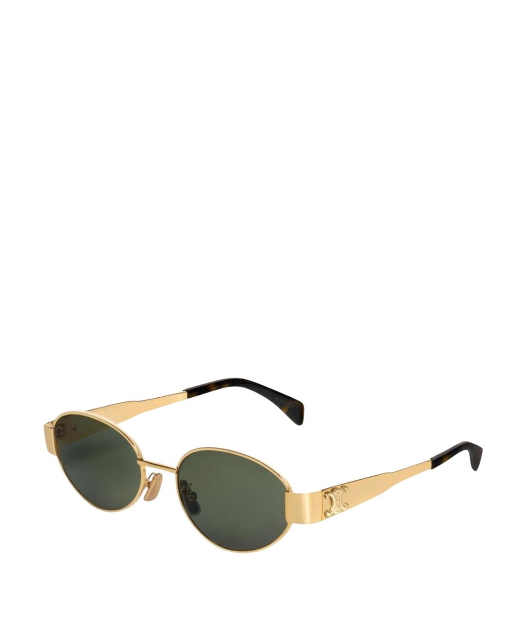 CELINE Черные металлические солнцезащитные очки, фото 1