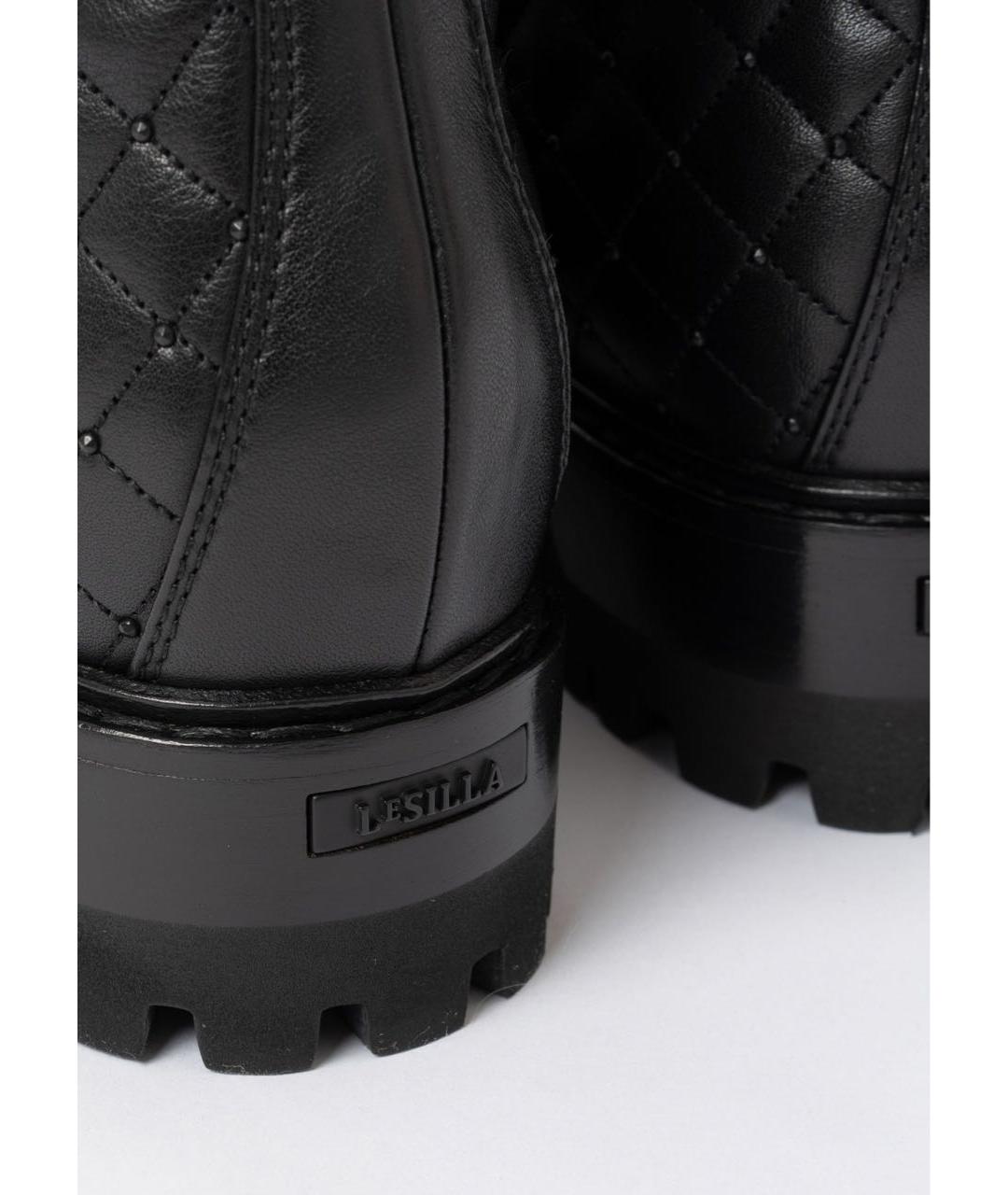 LE SILLA Черные кожаные ботинки, фото 5