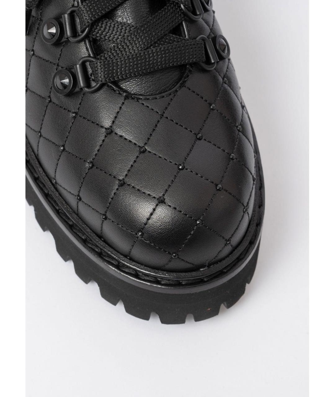 LE SILLA Черные кожаные ботинки, фото 3