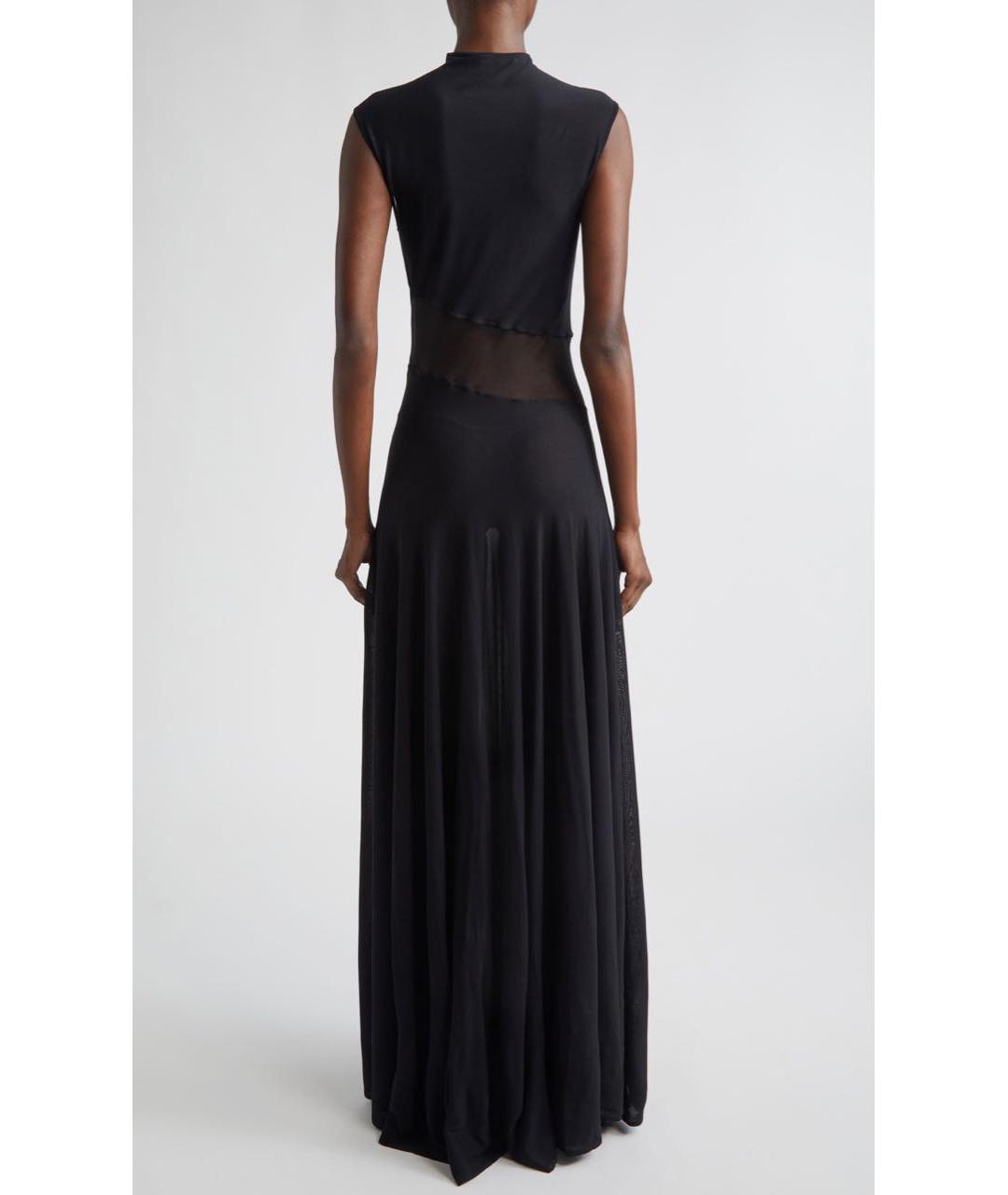 ALAIA Черное вискозное вечернее платье, фото 7
