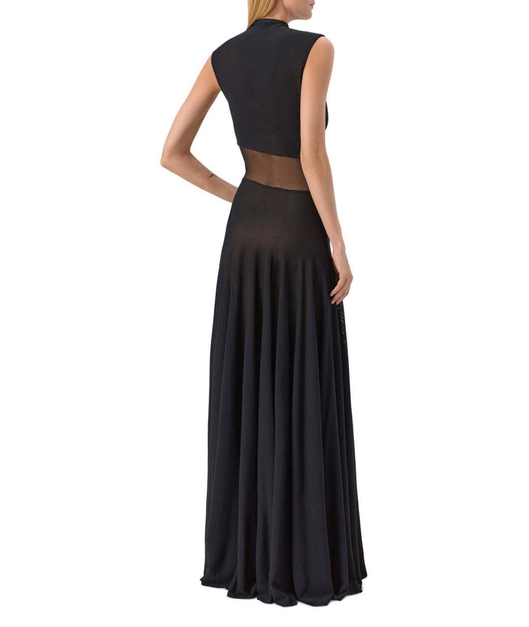 ALAIA Черное вискозное вечернее платье, фото 3