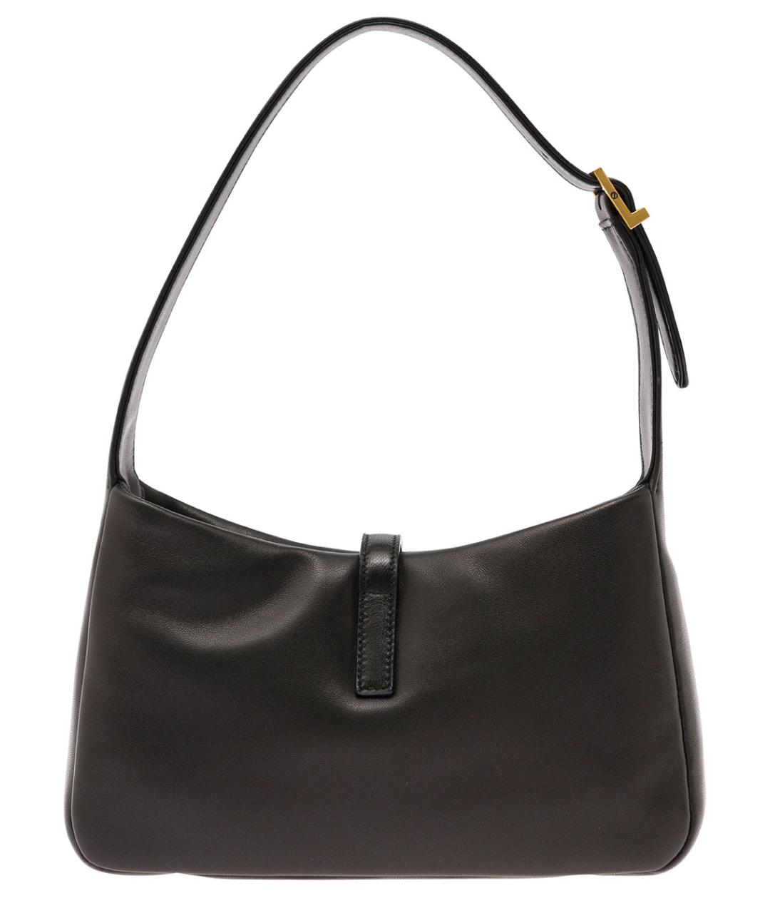 SAINT LAURENT Черная кожаная сумка через плечо, фото 4