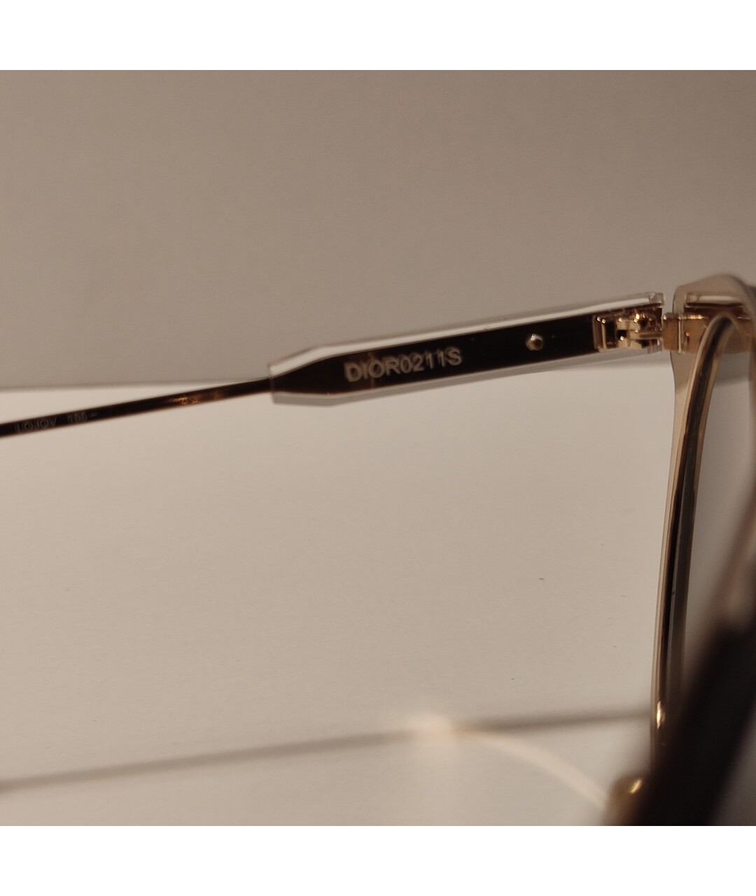 DIOR HOMME Золотые металлические солнцезащитные очки, фото 4
