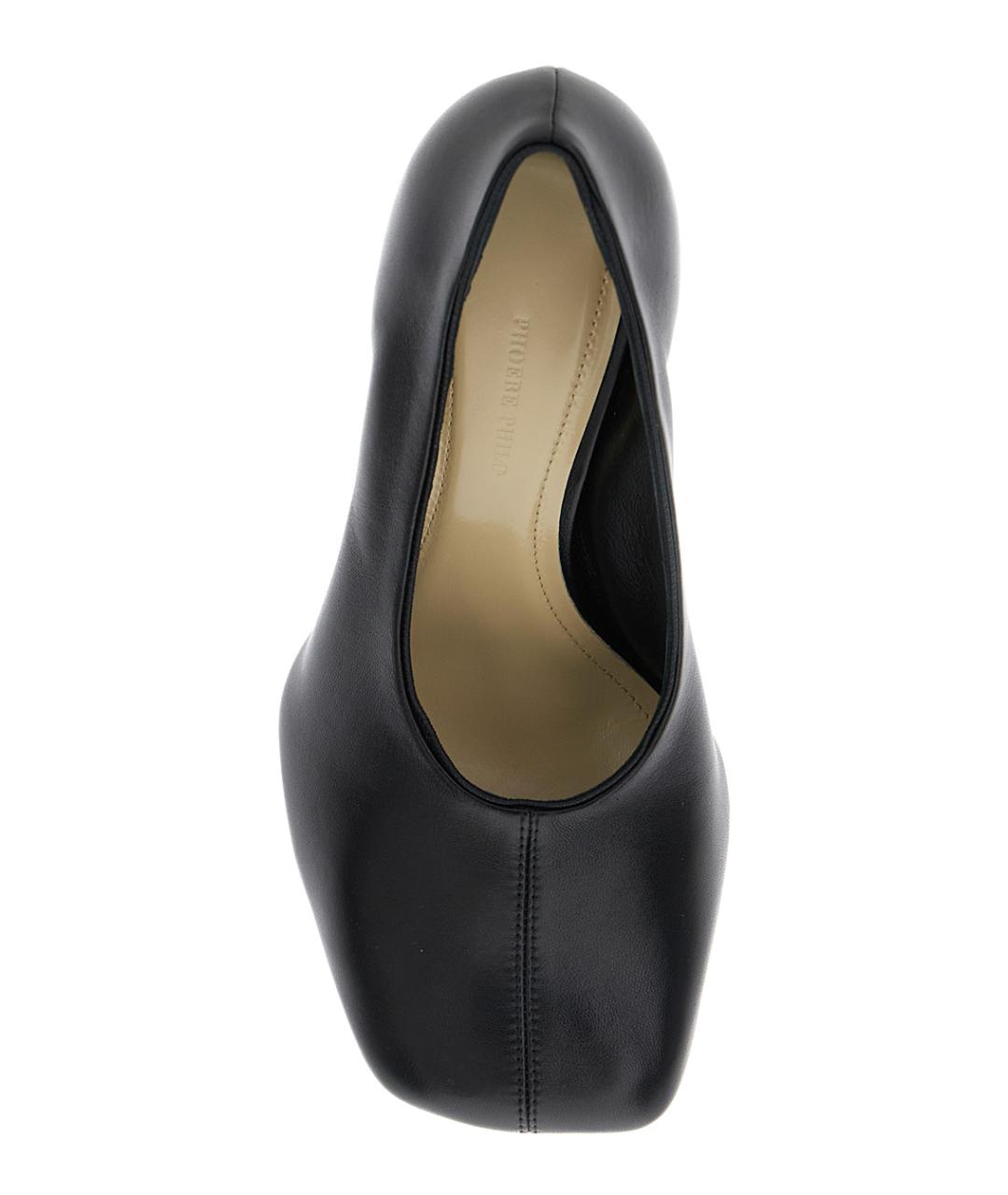 PHOEBE PHILO Черные кожаные туфли, фото 4