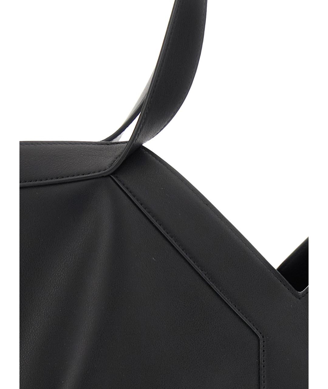 SAINT LAURENT Черная кожаная сумка тоут, фото 2