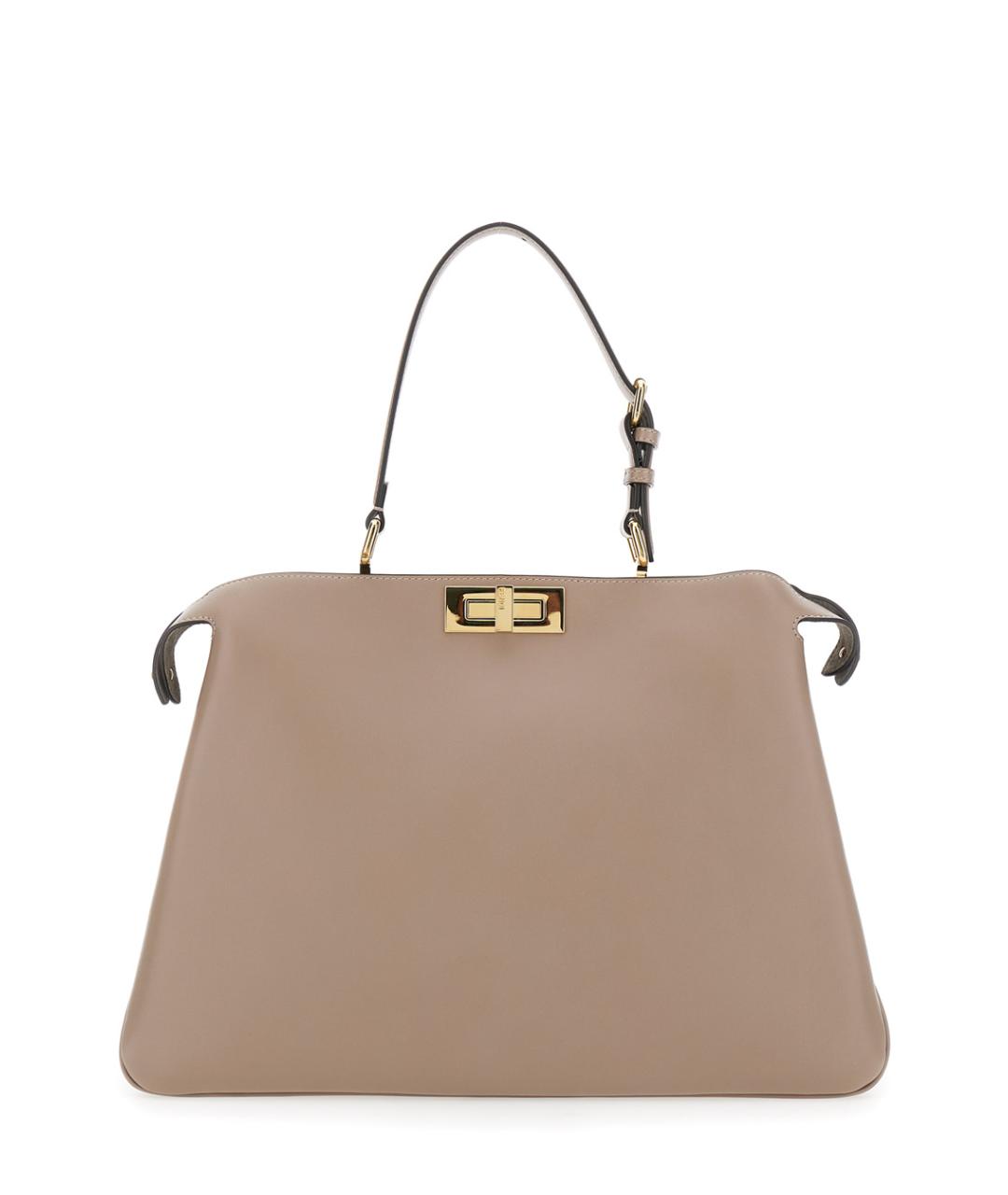 FENDI Розовая кожаная сумка тоут, фото 2