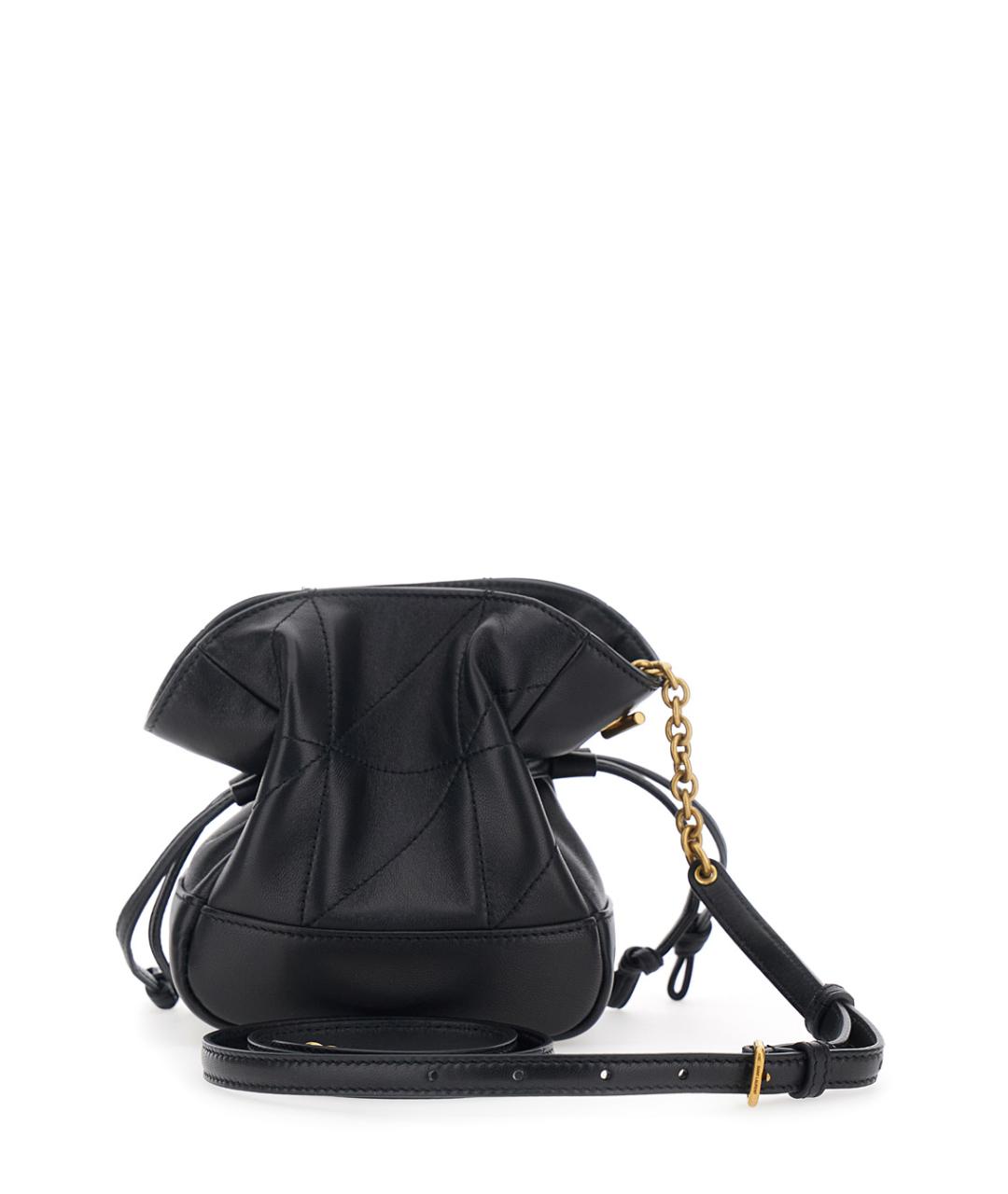 SAINT LAURENT Черная кожаная сумка через плечо, фото 2
