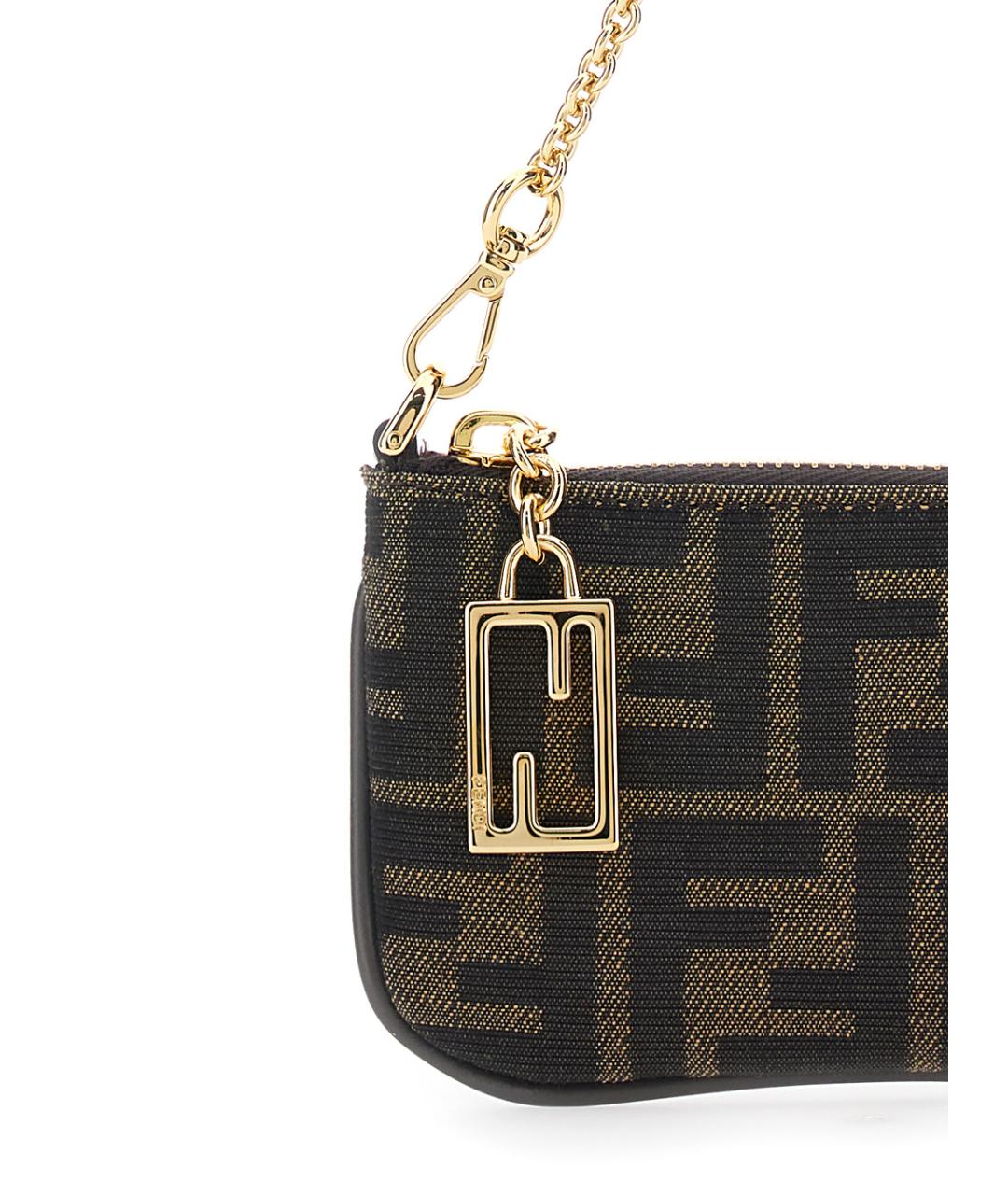 FENDI Коричневая сумка через плечо, фото 3