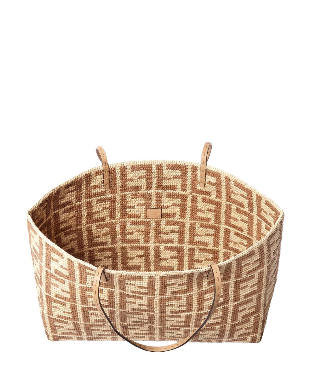 FENDI Бежевая сумка тоут, фото 2