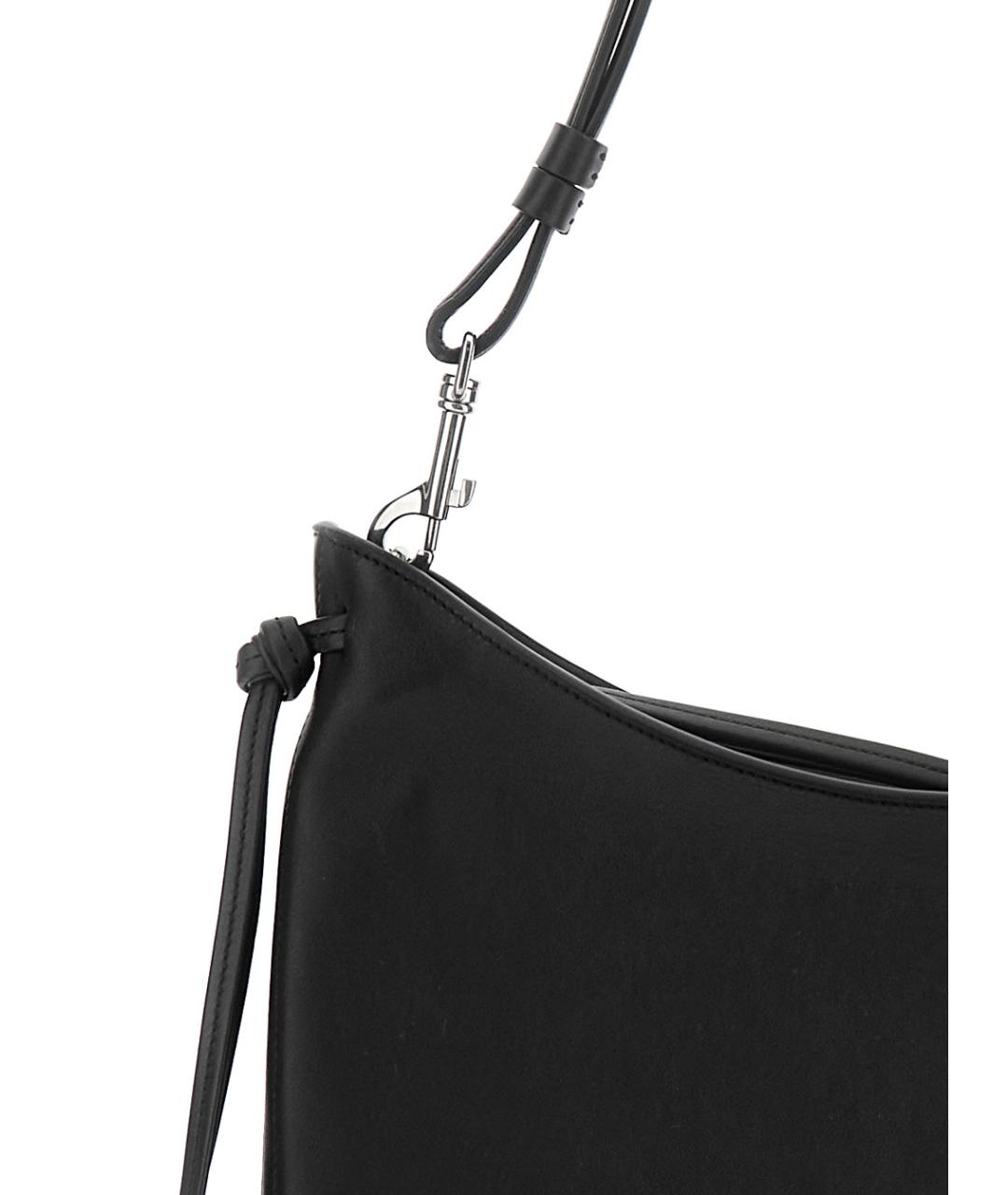 PHOEBE PHILO Черная кожаная сумка через плечо, фото 3