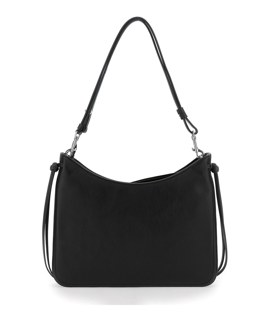 PHOEBE PHILO Черная кожаная сумка через плечо, фото 2