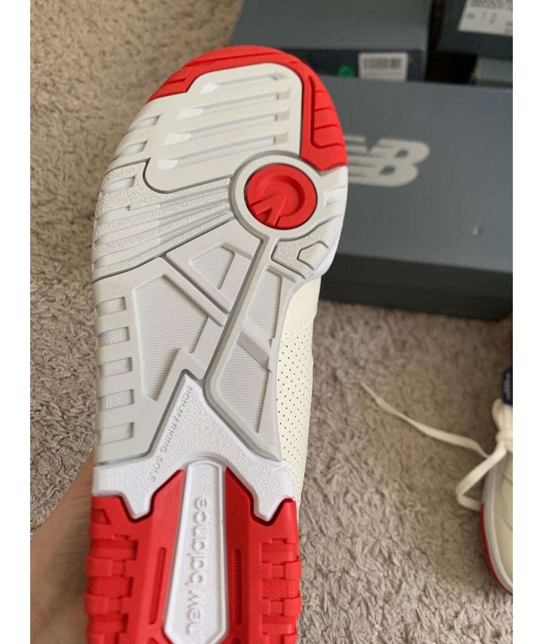 NEW BALANCE Белые кожаные кроссовки, фото 4