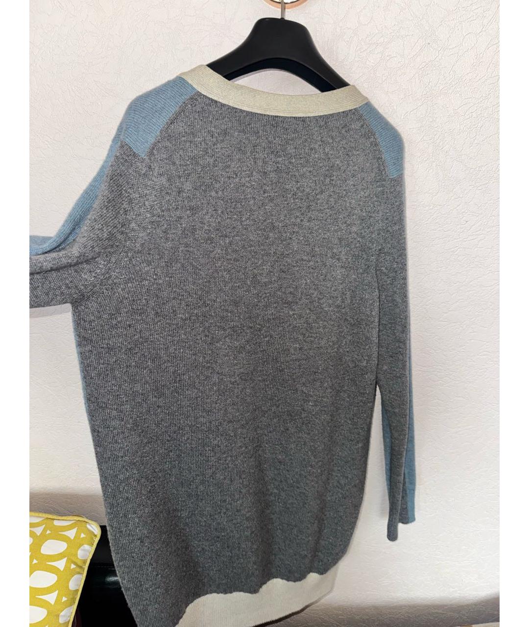 CHANEL Голубой кашемировый кардиган, фото 2