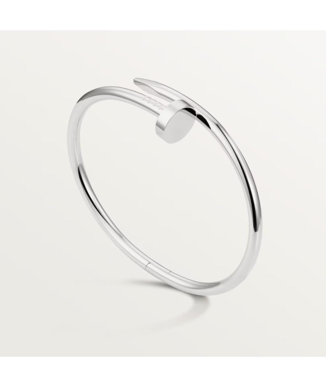 CARTIER Серебрянный браслет из белого золота, фото 2