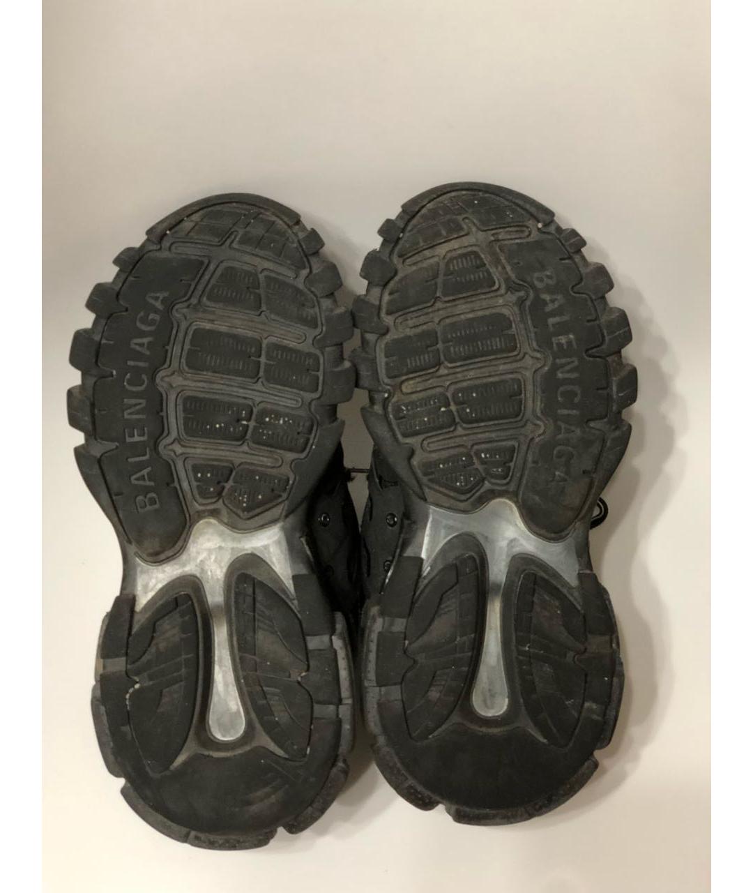BALENCIAGA Черные текстильные высокие кроссовки / кеды, фото 6