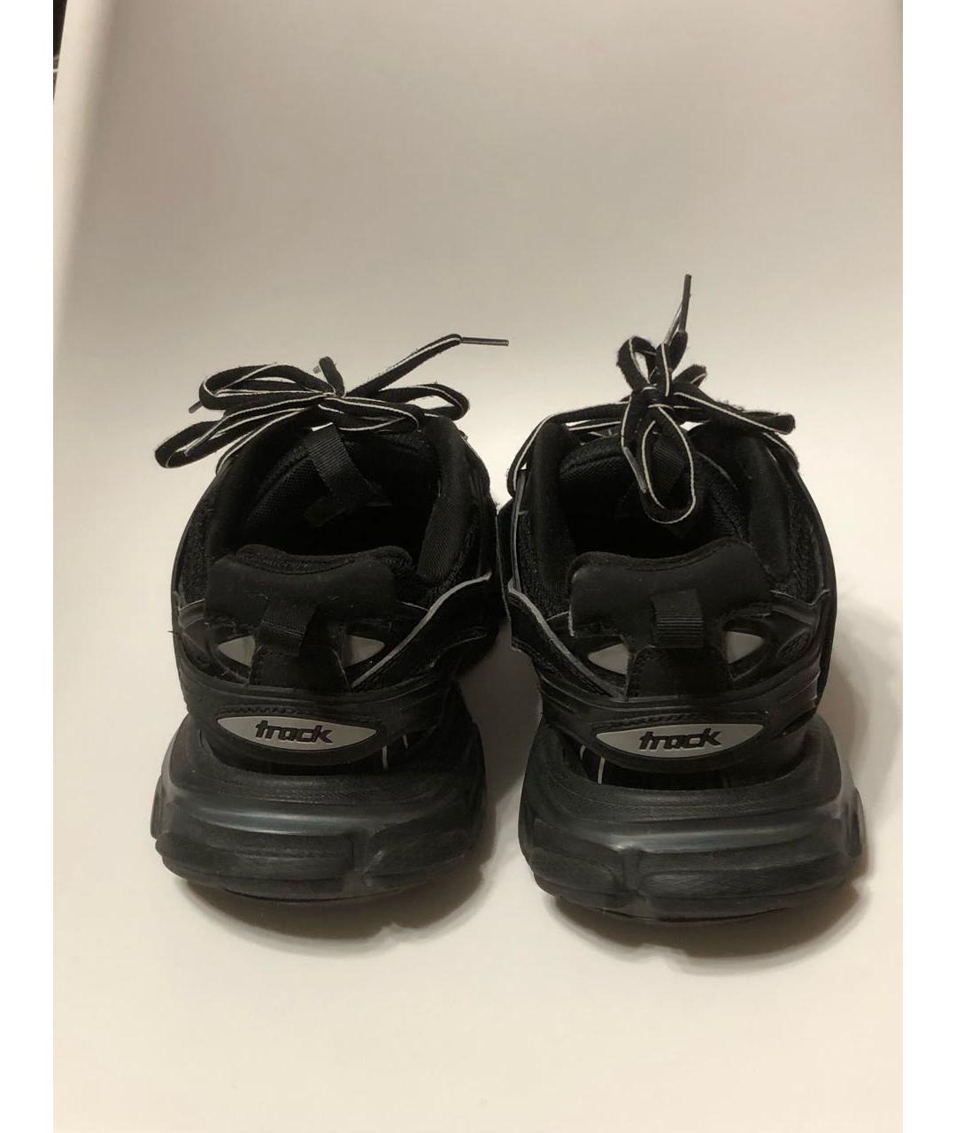 BALENCIAGA Черные текстильные высокие кроссовки / кеды, фото 4