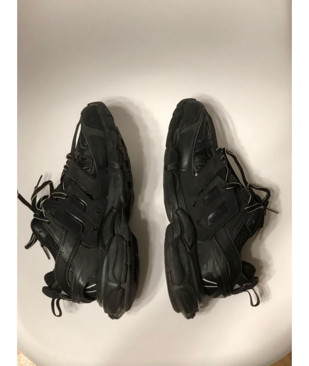 BALENCIAGA Черные текстильные высокие кроссовки / кеды, фото 3