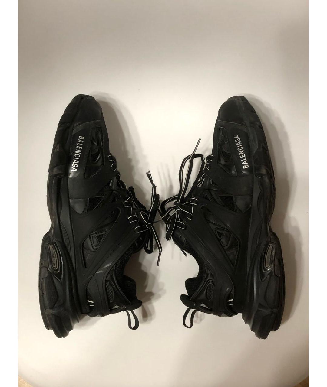 BALENCIAGA Черные текстильные высокие кроссовки / кеды, фото 8