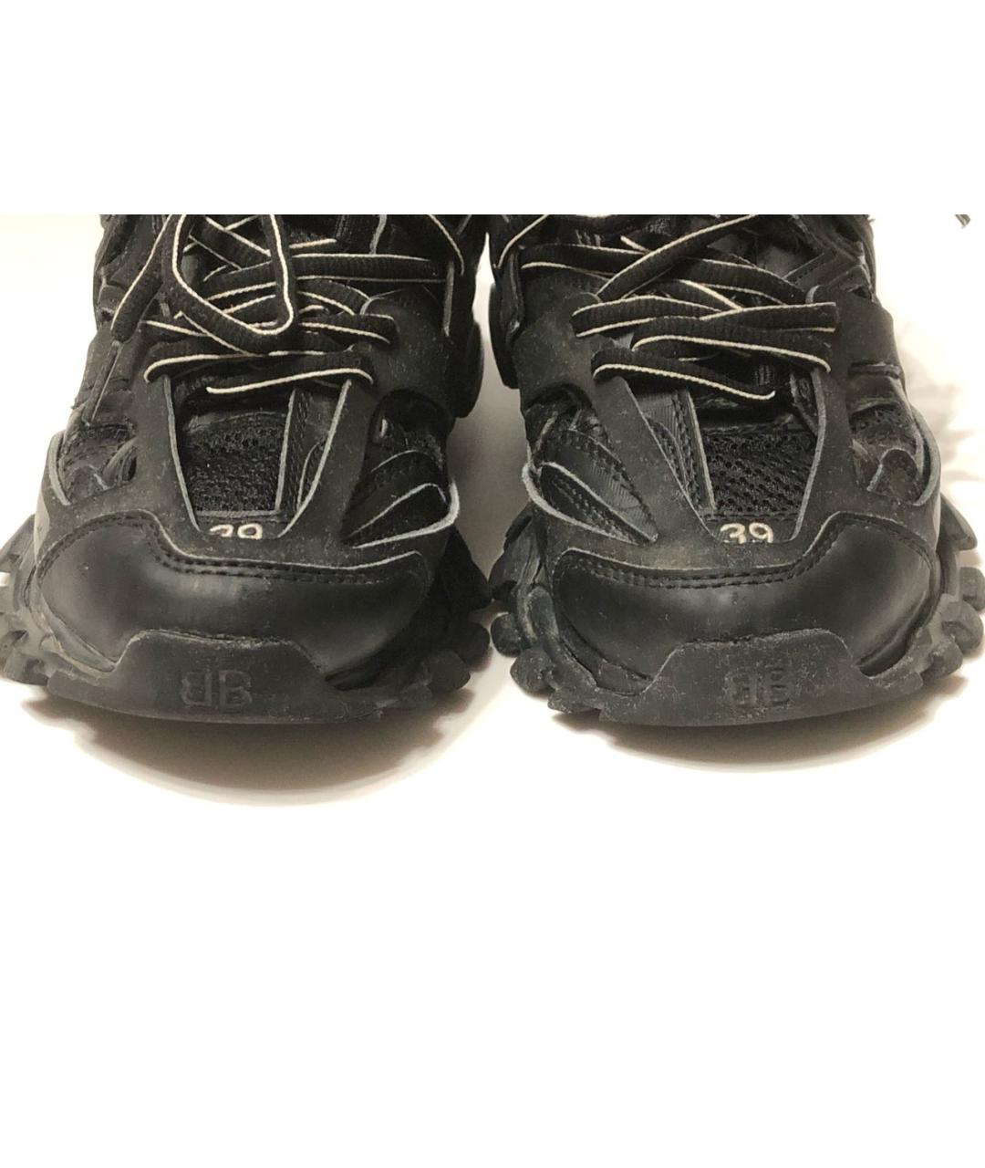 BALENCIAGA Черные текстильные высокие кроссовки / кеды, фото 7