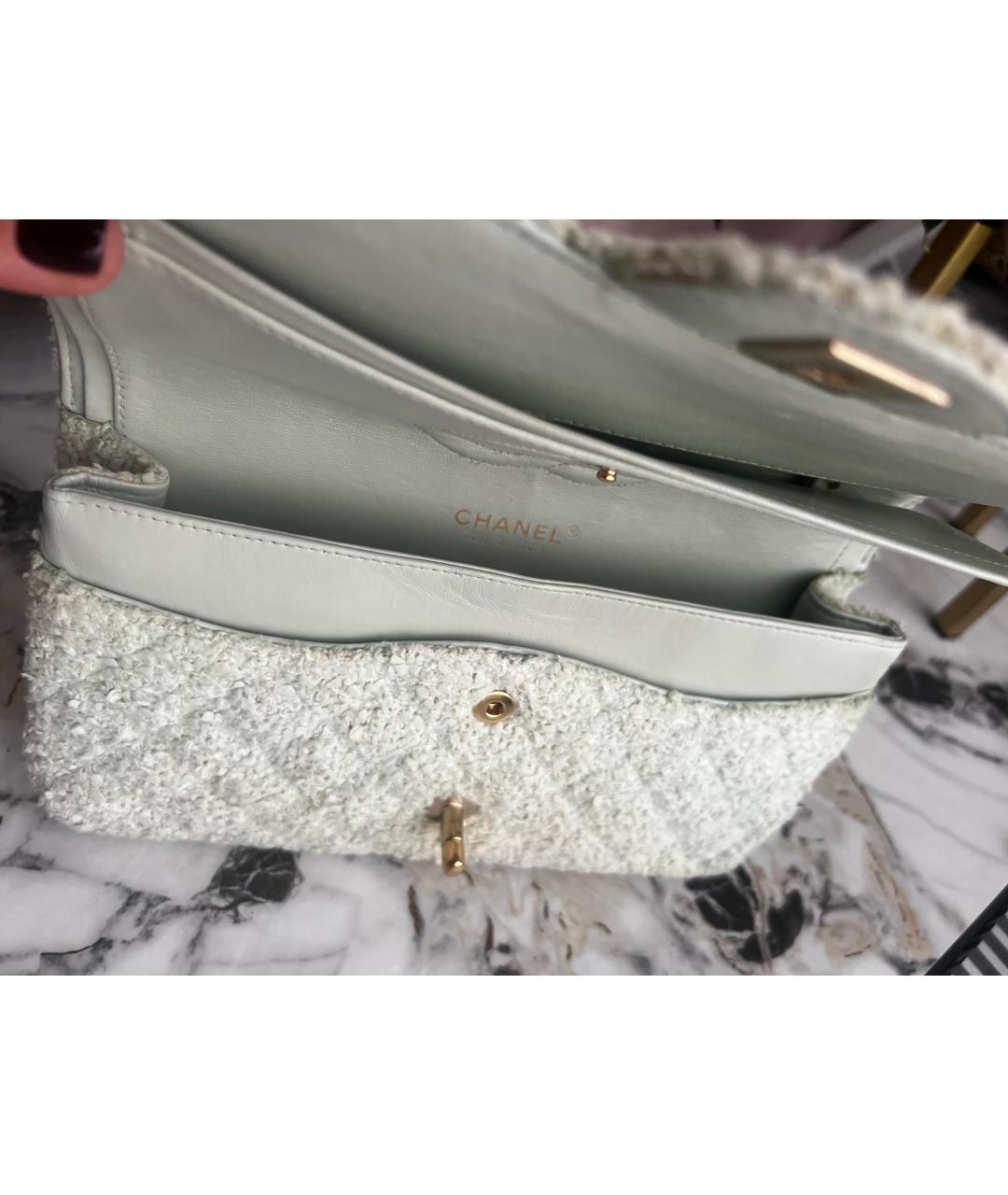 CHANEL Бирюзовая сумка через плечо, фото 4