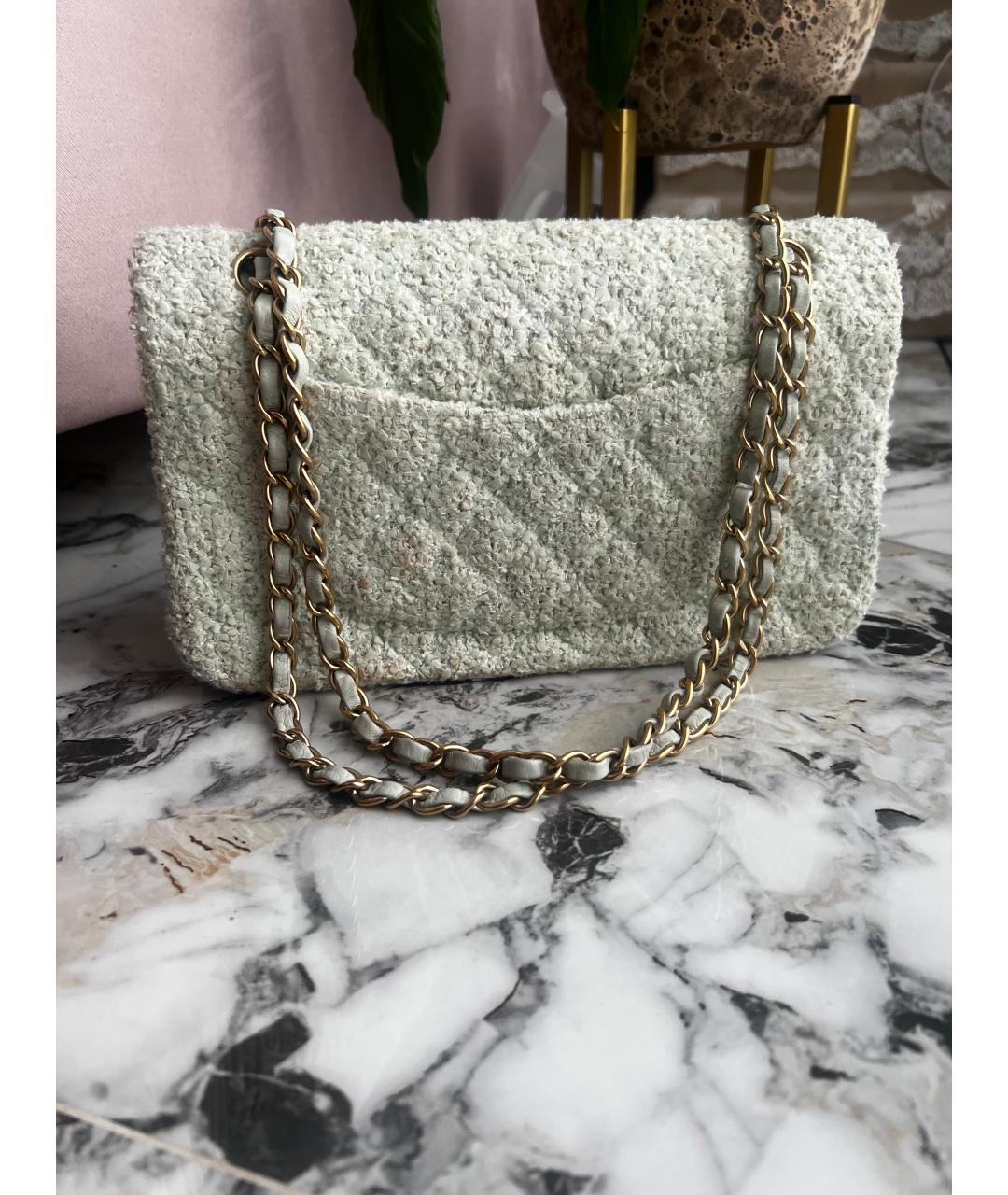 CHANEL Бирюзовая сумка через плечо, фото 3