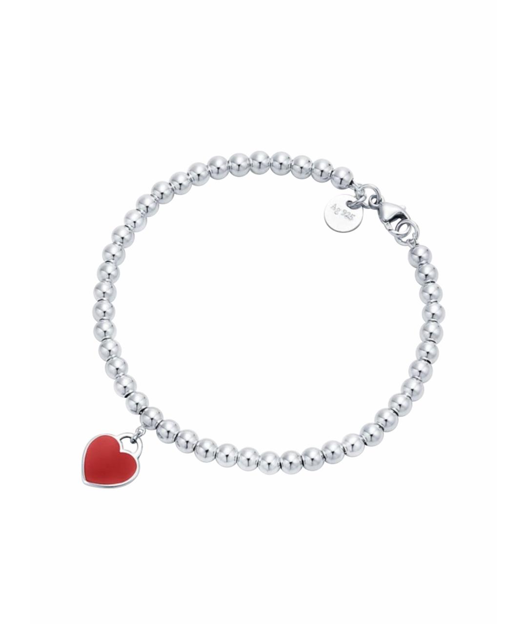 TIFFANY&CO Коричневый серебряный браслет, фото 1