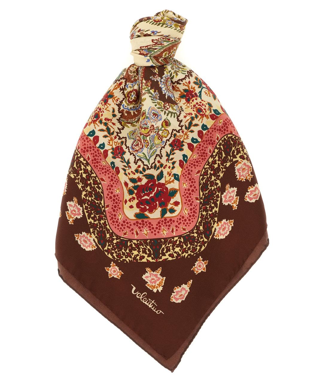 VALENTINO Мульти шелковый платок, фото 1