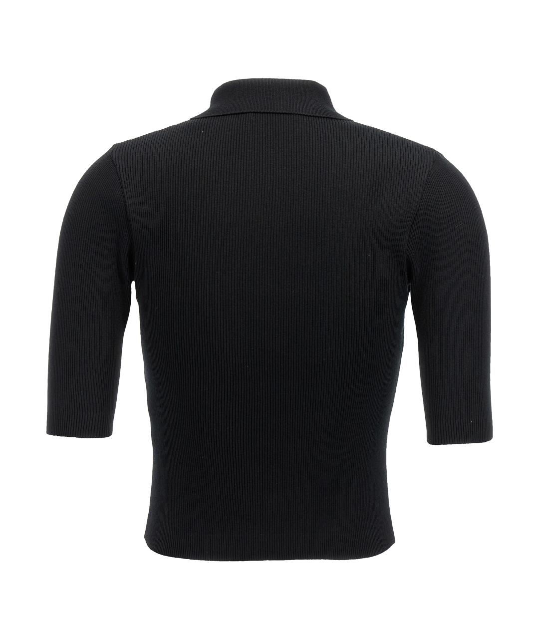 AURALEE Черная хлопковая футболка, фото 2