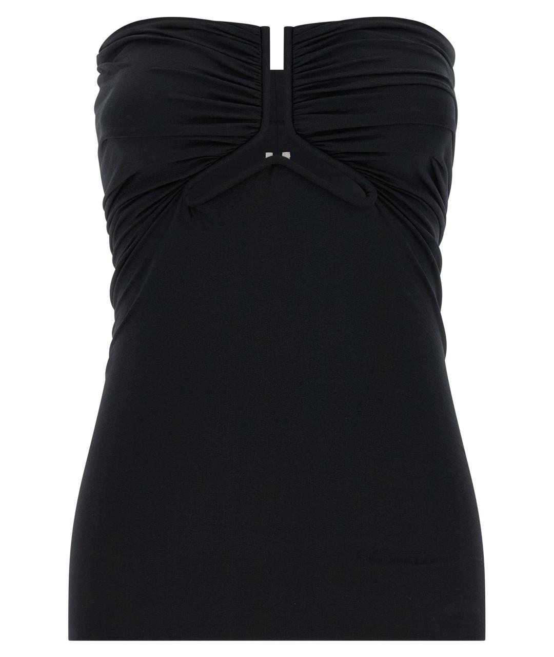 RICK OWENS Черная хлопковая майка, фото 1