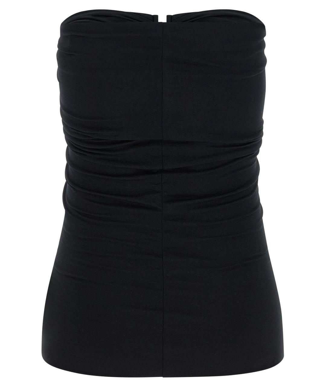 RICK OWENS Черная хлопковая майка, фото 2