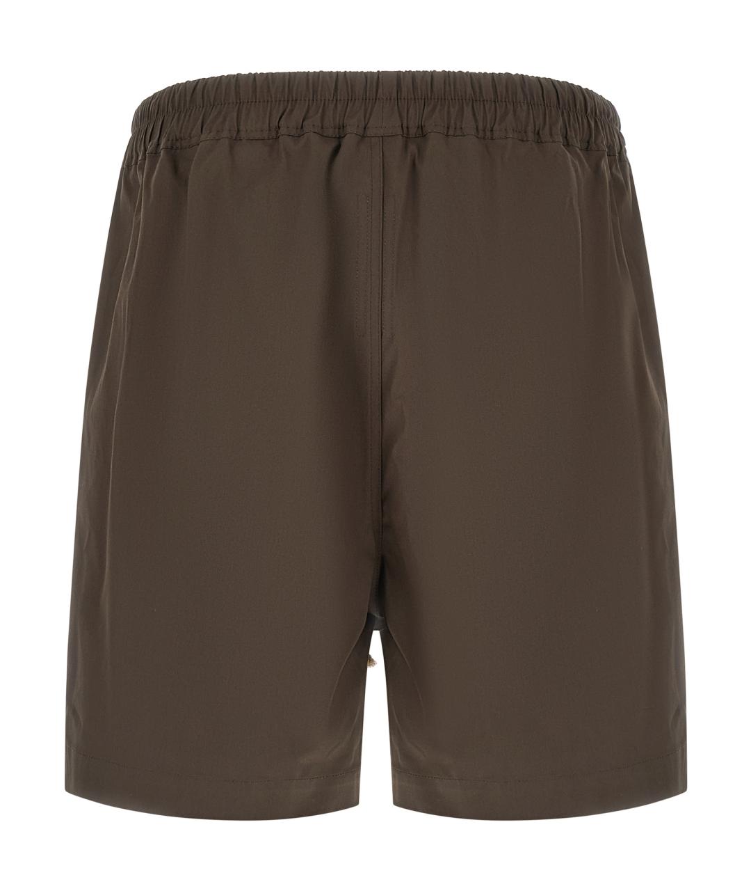 RICK OWENS Коричневые хлопковые шорты, фото 2