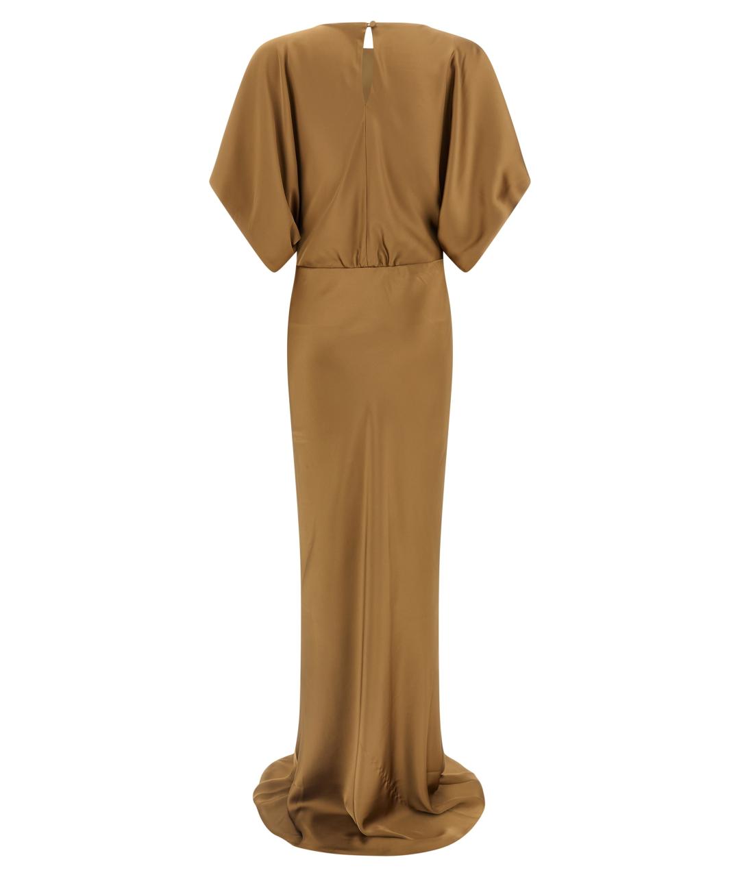 NORMA KAMALI Бежевое полиэстеровое вечернее платье, фото 2