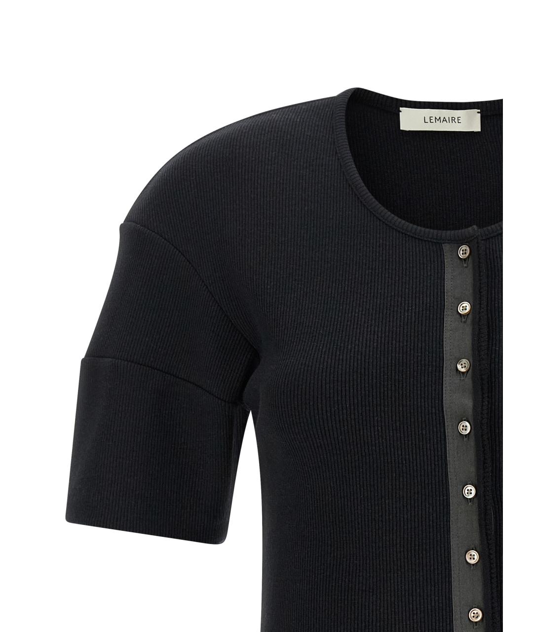 LEMAIRE Черный хлопковый джемпер / свитер, фото 3