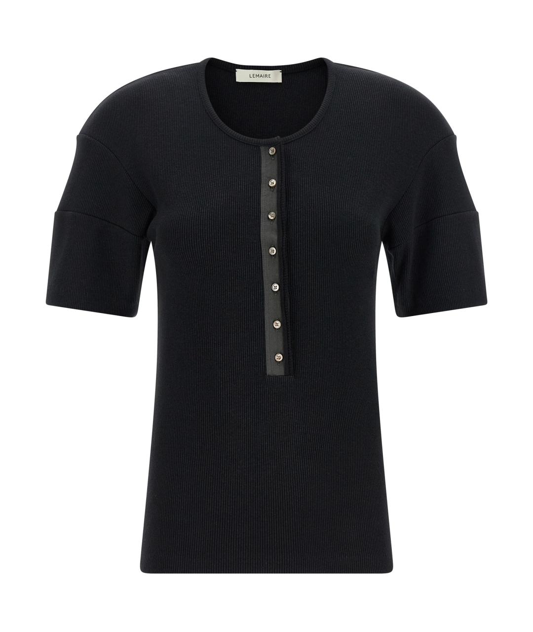 LEMAIRE Черный хлопковый джемпер / свитер, фото 1