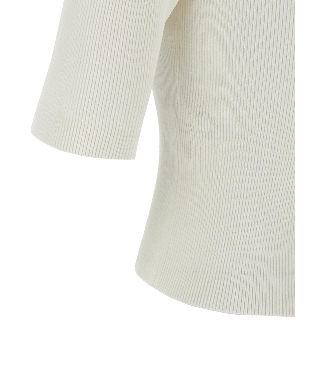 AURALEE Белая хлопковая футболка, фото 4