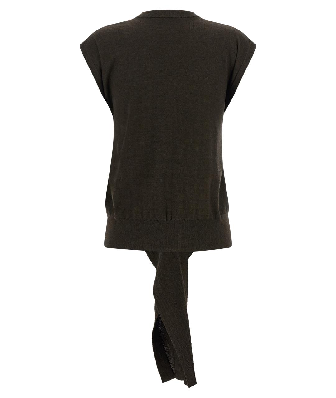 LEMAIRE Коричневая шерстяная жилетка, фото 2