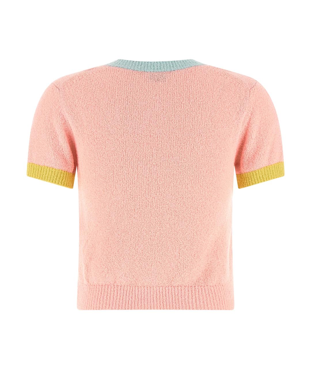 KENZO Розовая хлопковая футболка, фото 2