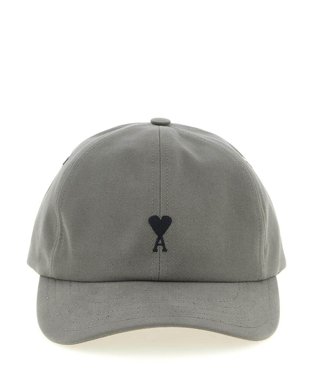 Ami Paris Серая хлопковая кепка/бейсболка, фото 1