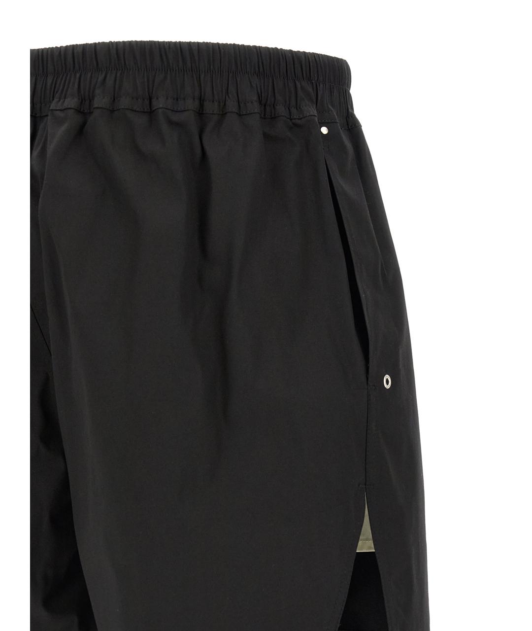 RICK OWENS Черные хлопковые шорты, фото 4