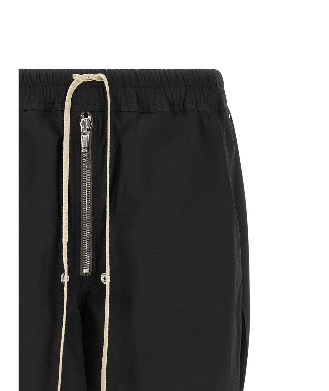 RICK OWENS Черные хлопковые шорты, фото 3